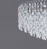 Dekoracyjna lampa wisząca kryształowa w kolorze chrom okrągły żyrandol do salonu w stylu glamour BURANO 100 AZ6907 Azzardo